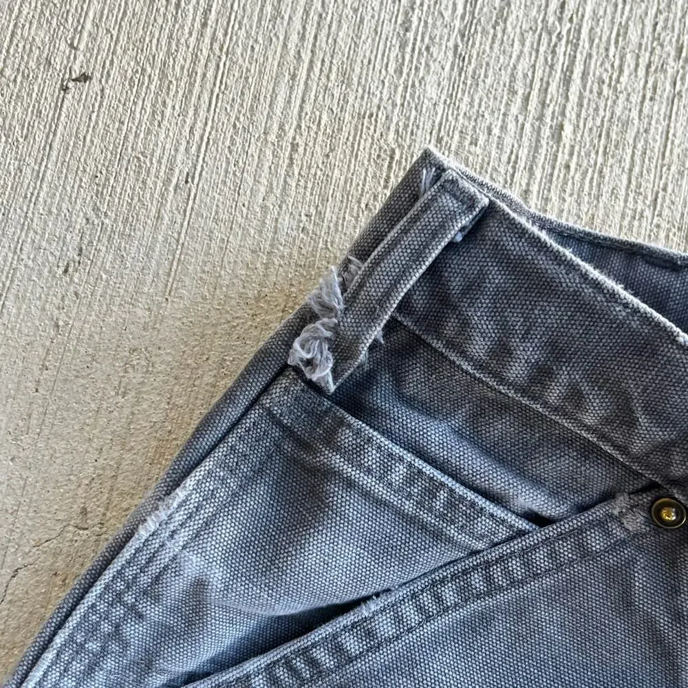 Carhartt faded gray double knee work wear carpenter pants